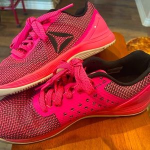 Reebok Nano’s Barbells for Boobs Neon Pink